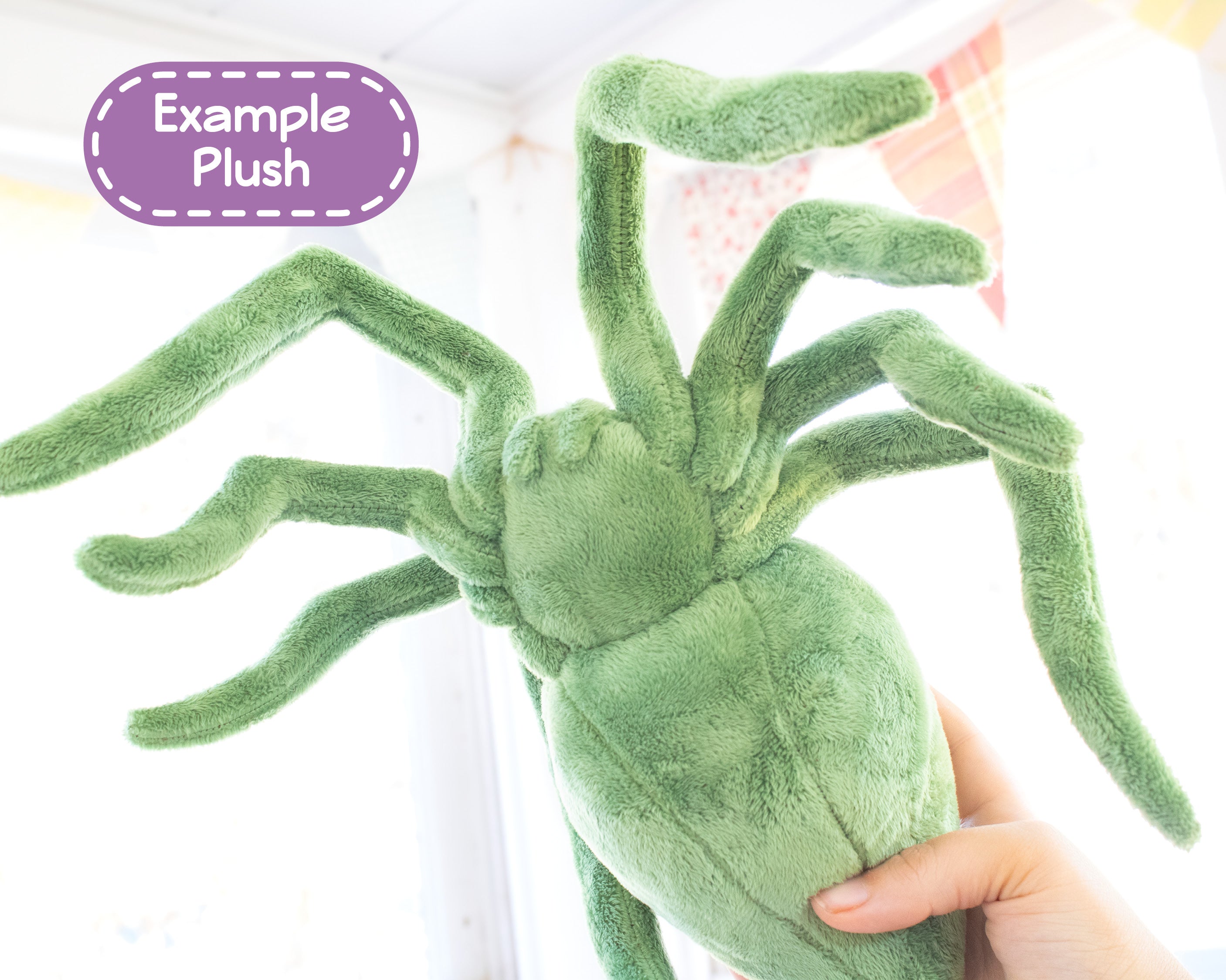 Stuffed Spider Pattern Spider Stuffed Animal Sewing Pattern - Digital Download – BeeZeeArt