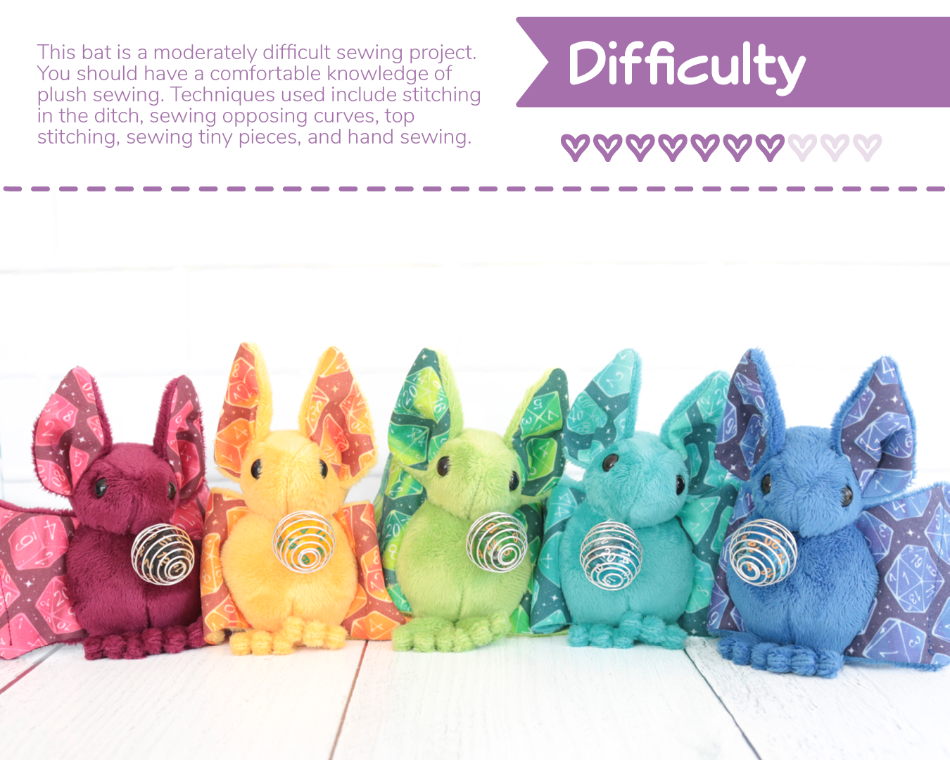 Bat Stuffed Animal Sewing Pattern Digital Download