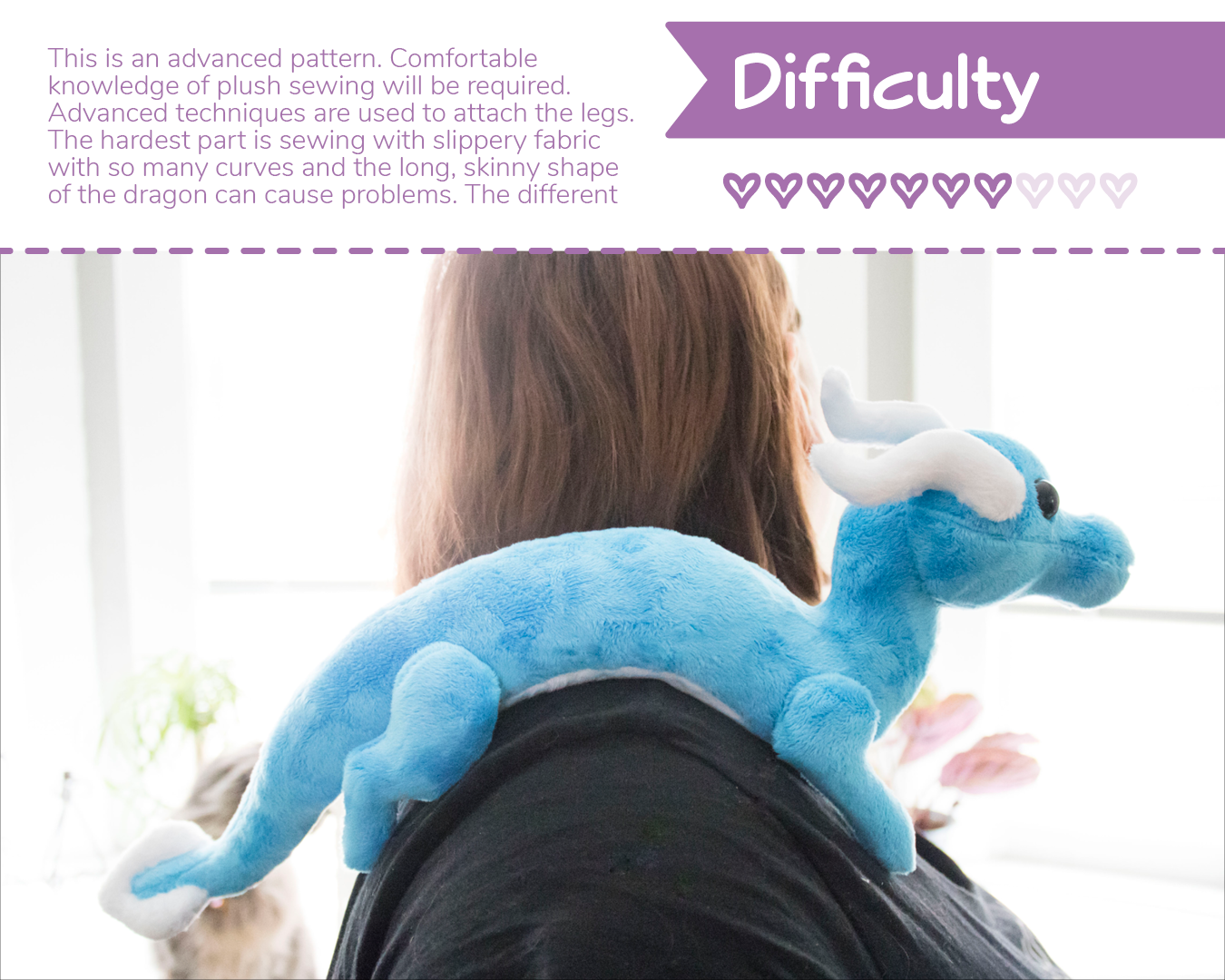 Shoulder Dragon Plush Sewing Pattern, Stuffed Animal Pattern, PDF File – BeeZeeArt shoulder-dragon-plush-sewing-pattern-stuffed-animal-pattern-pdf-file-beezeeart