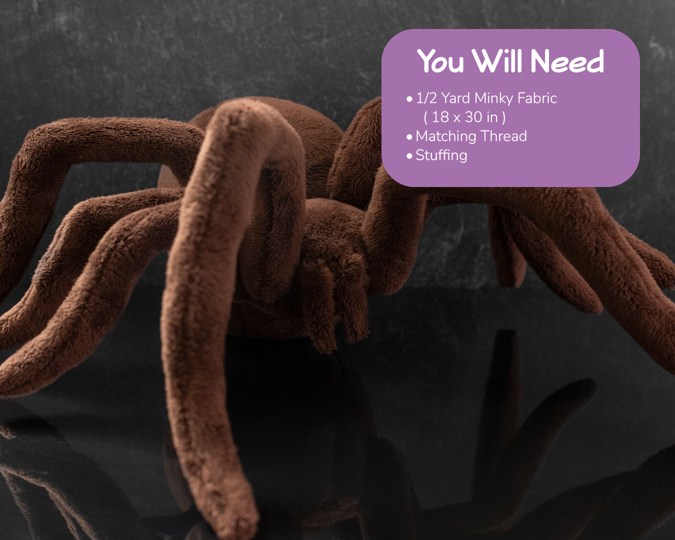Stuffed Spider Pattern Spider Stuffed Animal Sewing Pattern - Digital Download – BeeZeeArt