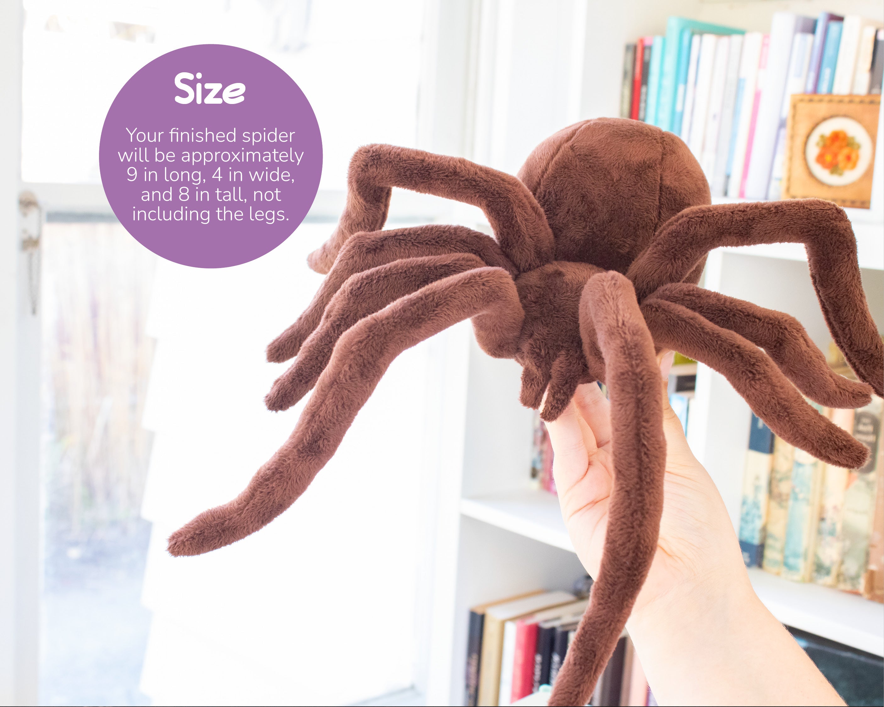 Stuffed Spider Pattern Spider Stuffed Animal Sewing Pattern - Digital Download – BeeZeeArt
