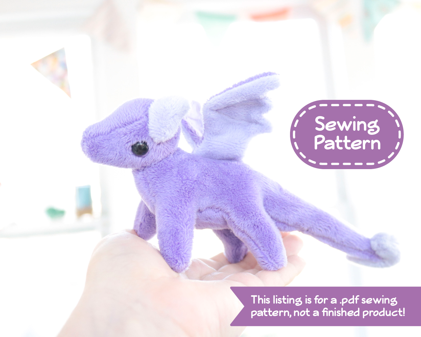Tiny Dragon Stuffed Animal Sewing Pattern - Digital Download – BeeZeeArt tiny-dragon-stuffed-animal-sewing-pattern-digital-download-beezeeart