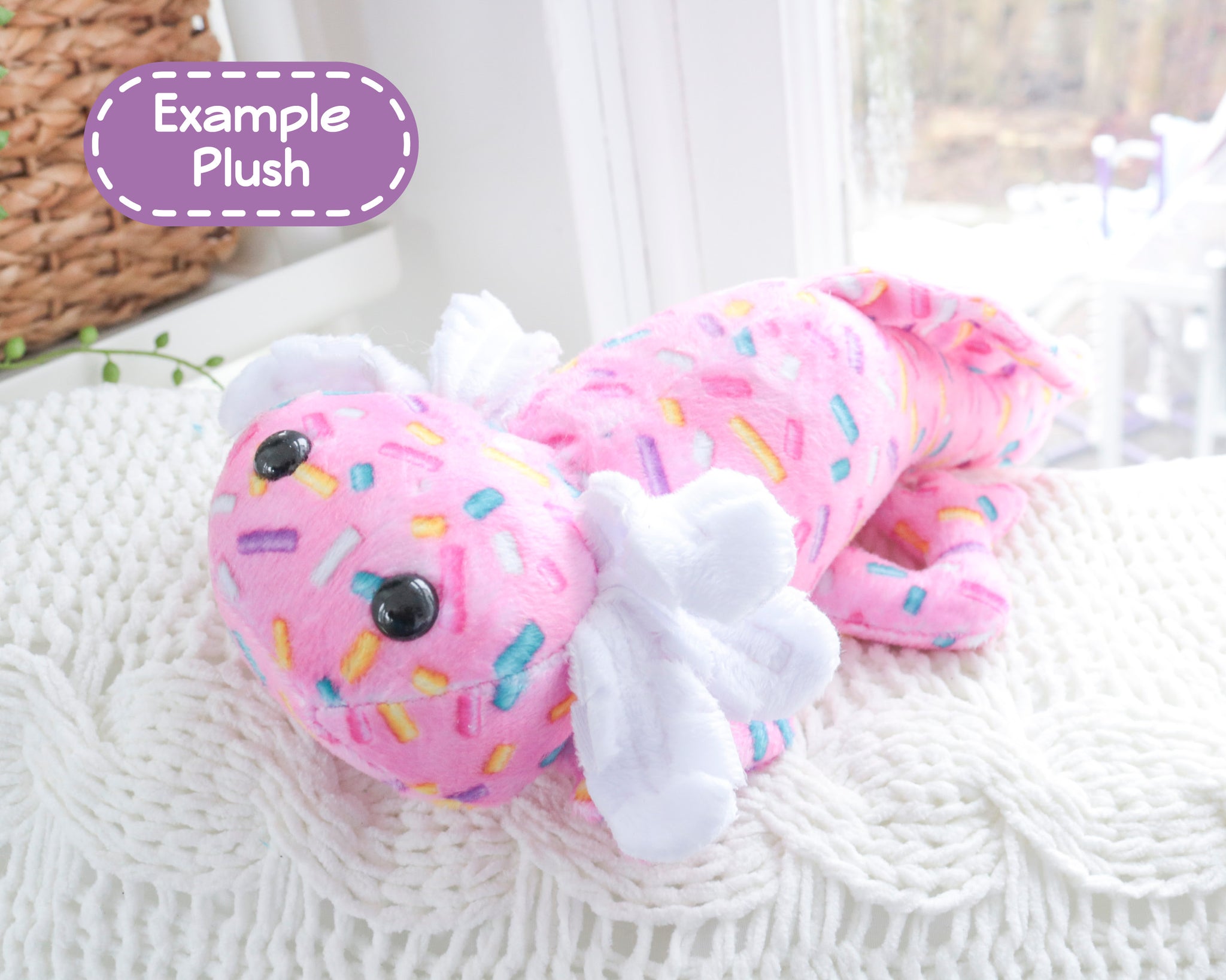 Axolotl Stuffed Animal Sewing Pattern - Digital Download