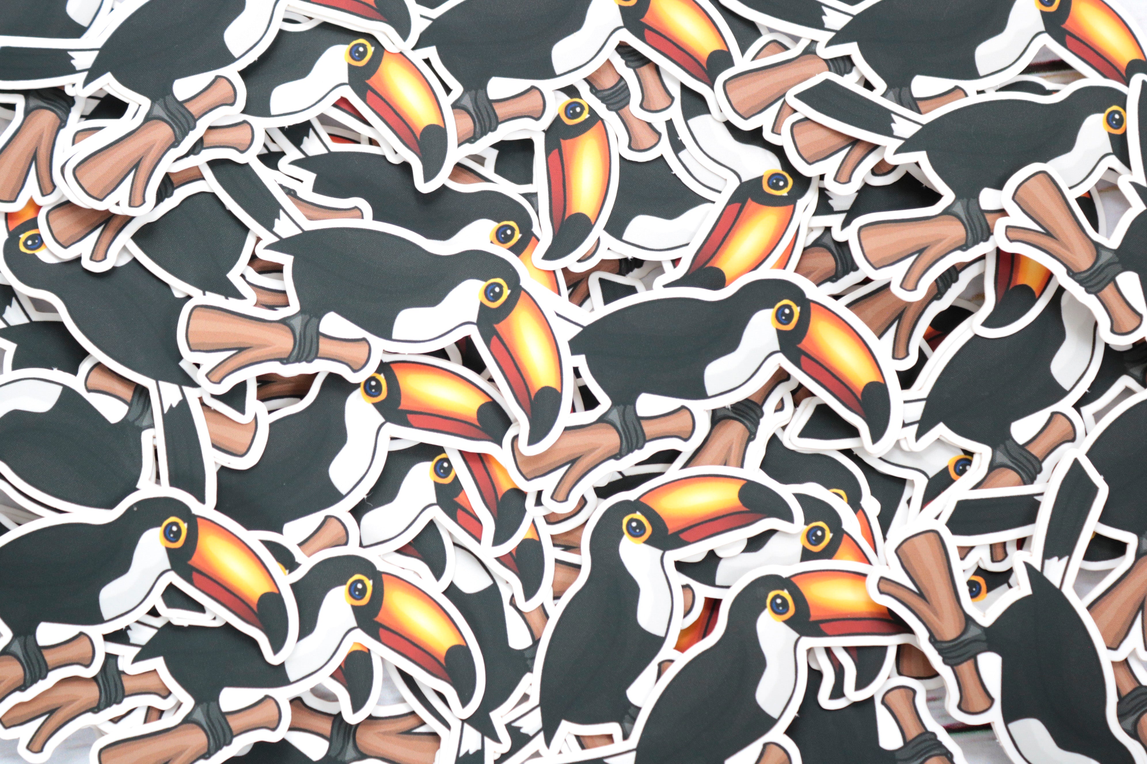 Toocor Sticker Toco Toucan - Matte Vinyl Sticker - 3 x 2.1 Inches – BeeZeeArt