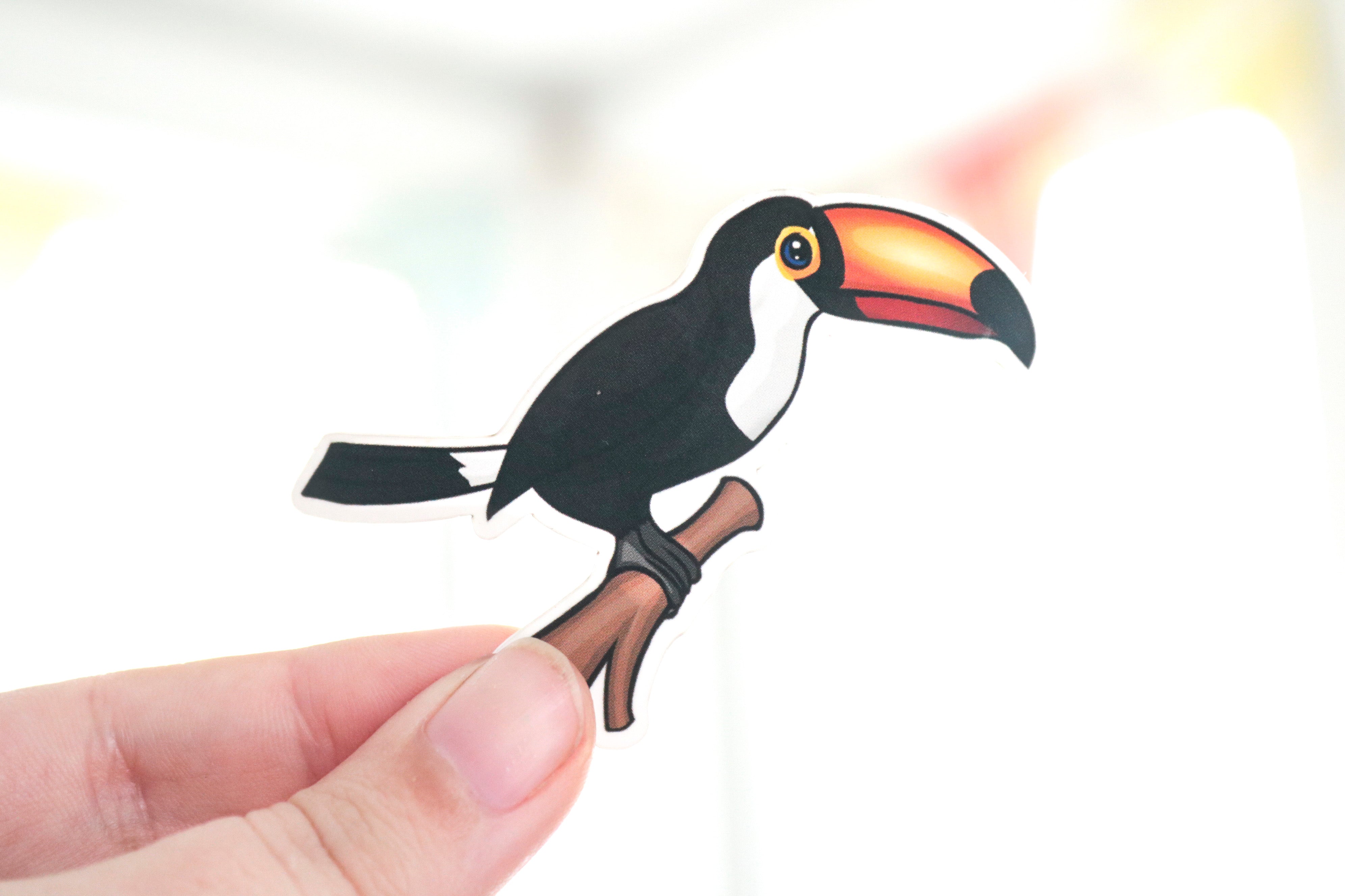 Toocor Sticker Toco Toucan - Matte Vinyl Sticker - 3 x 2.1 Inches – BeeZeeArt